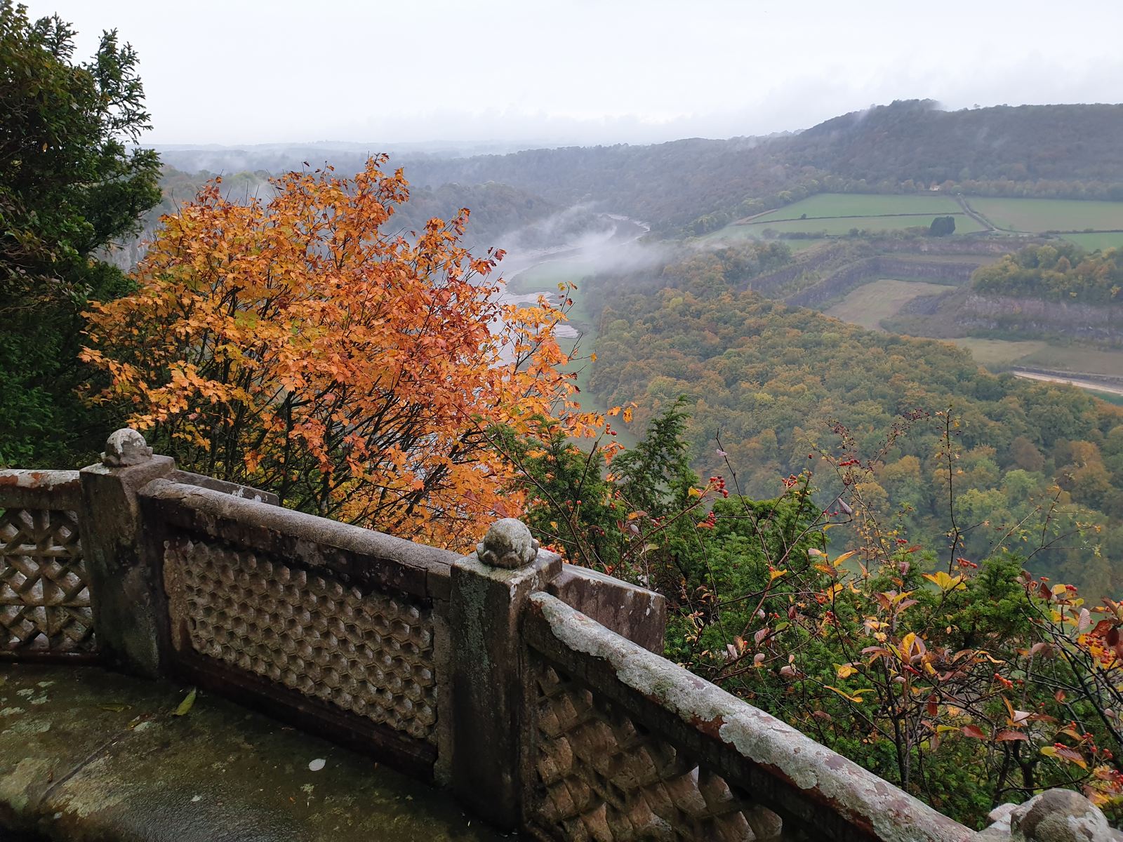 the Victorian gazebo, a Bristol Whitebeam and the picturesque Wye Valley